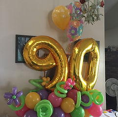 Birthday Number Balloon Marquee for Birthday by Eye Candy Balloons