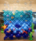 Under the Sea Balloon Wall Decorations for Birthday Parties at Doubletree in Manchester by Eye Candy Balloons