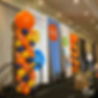 Corporate Stage Balloon Columns by Eye Candy Balloons