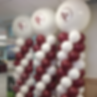 Derryfield School Balloon Columns by Eye Candy Balloons